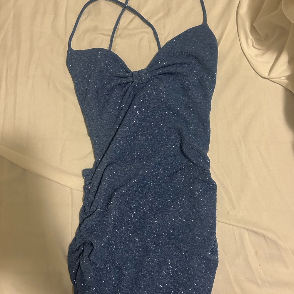 Sparkling Blue Kids One Piece